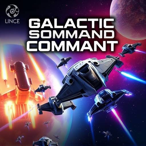 Game cover art for 'Galactic Command'.