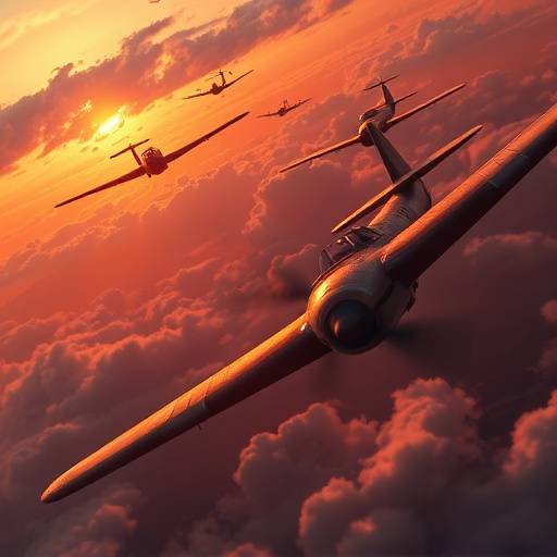Screenshot of Crimson Skies: Renegade showing intense aerial combat.